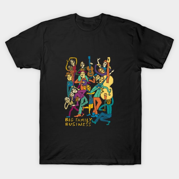 Big Family Business T-Shirt by sambartlettart